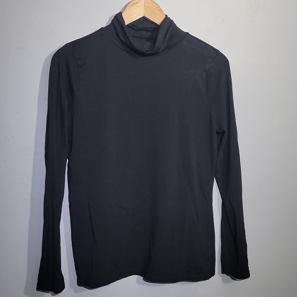 OLD Navy Slim Fit Black Turtle Neck Blouse
